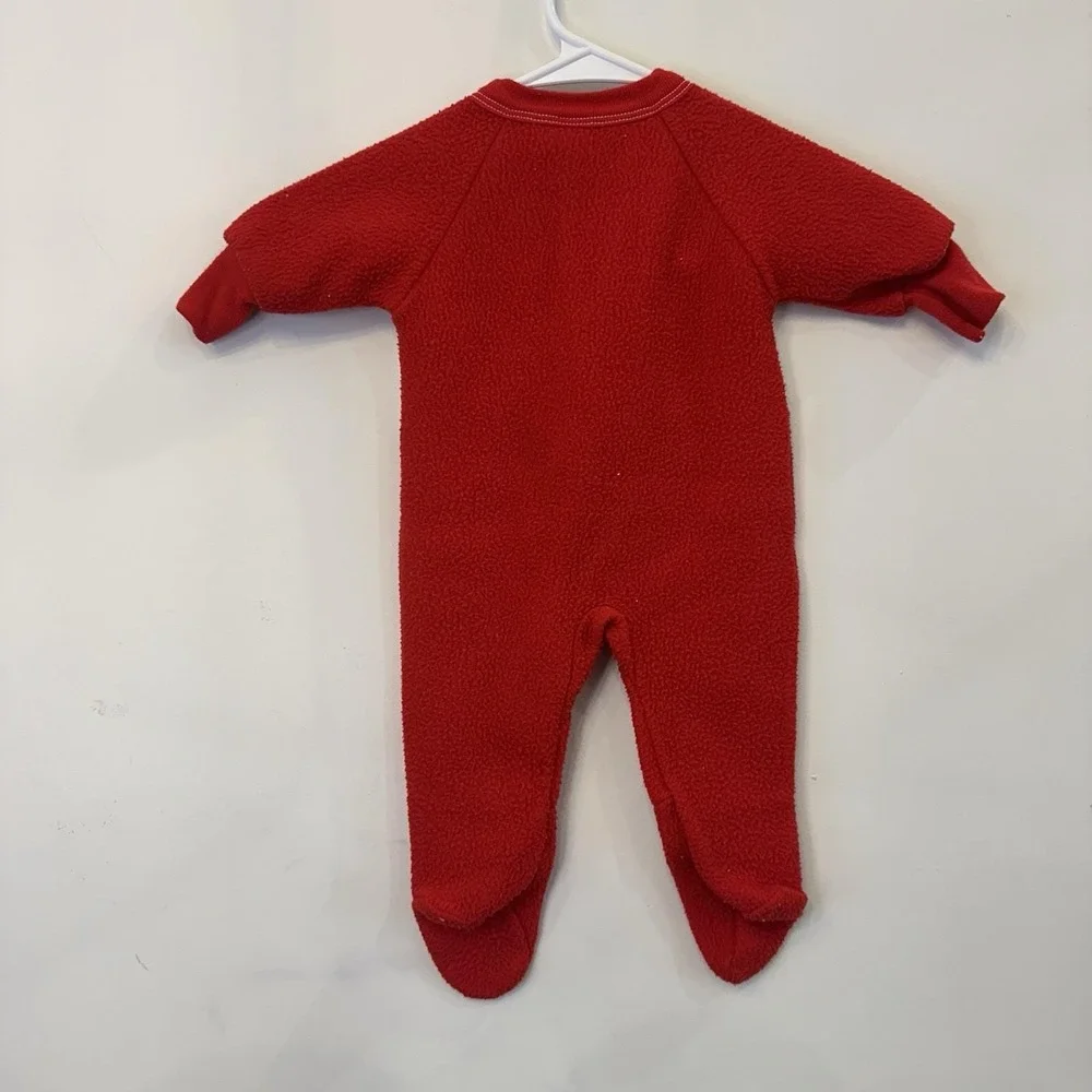 VTG Dr. Dentons Infant Baby‎ Christmas Sleeper Pajama Mouse Bear Snow 6 Mos
